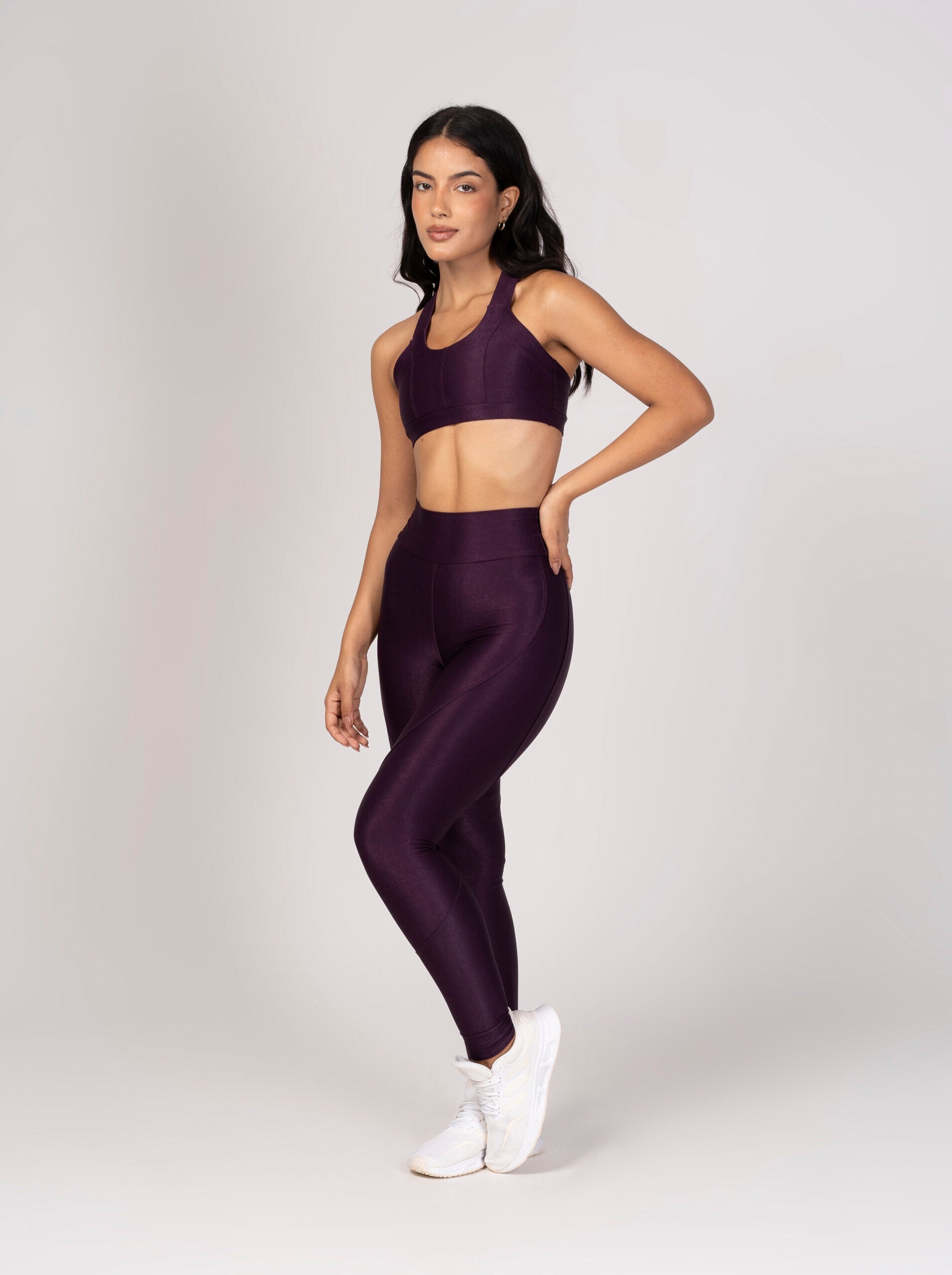 Conjunto Açaí Legging e Top Cruzado