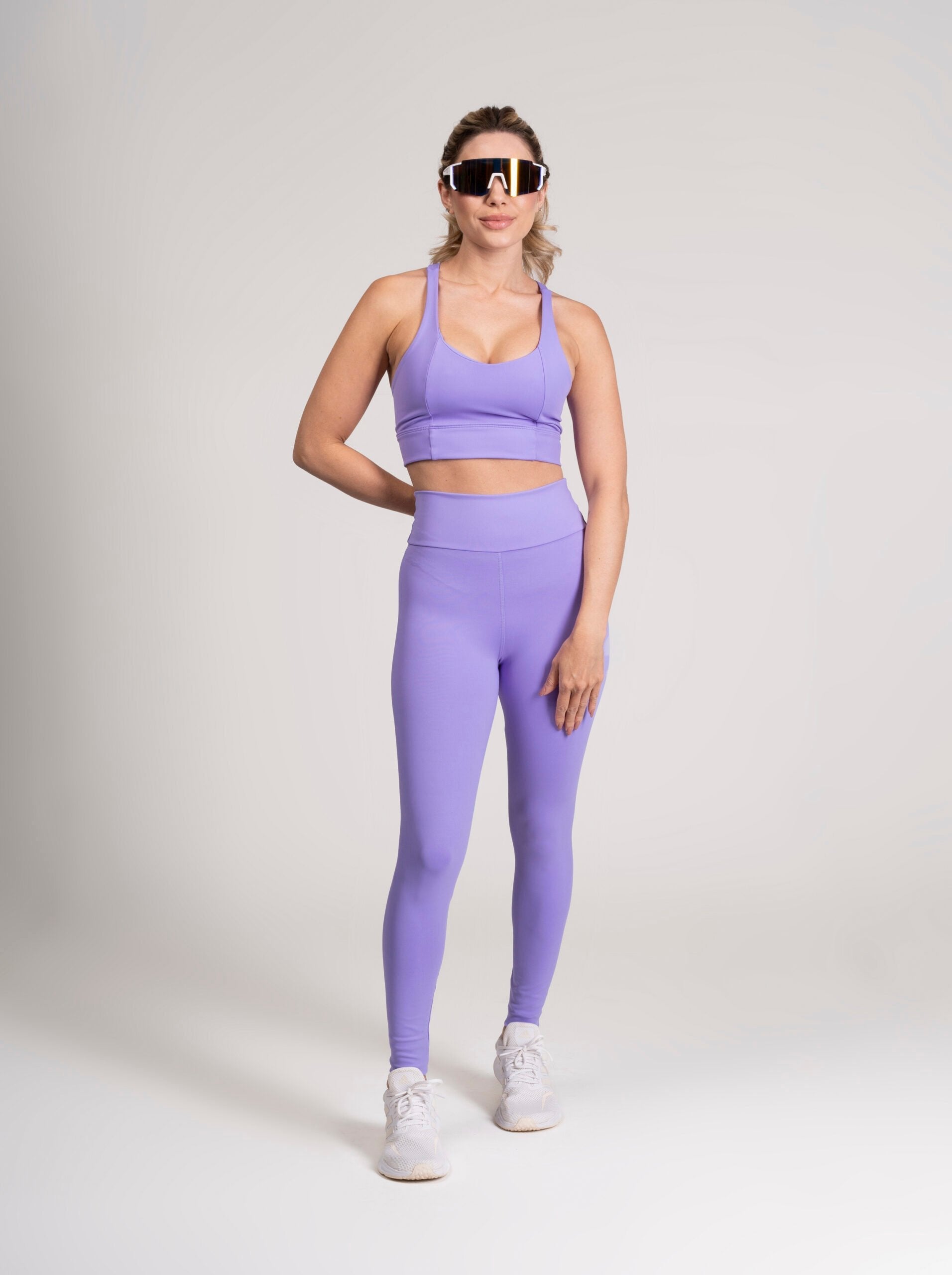 Conjunto Energy Legging e Top Way Lilás