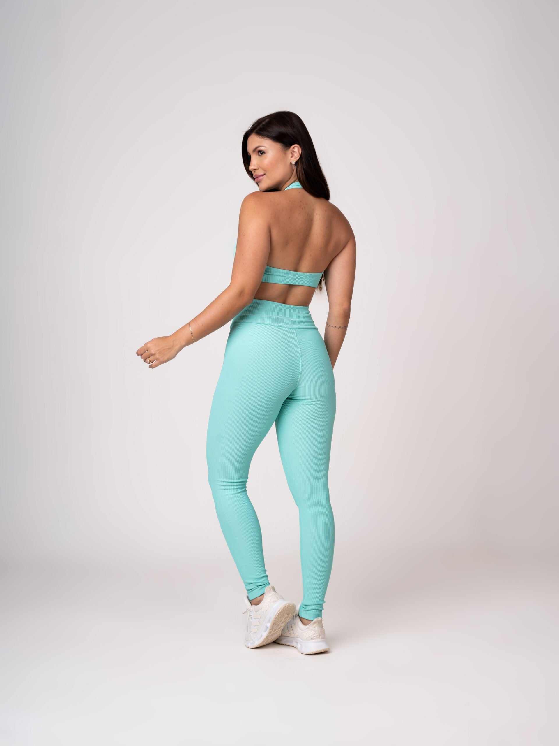 Conjunto Legging e Top Frente Única Menta