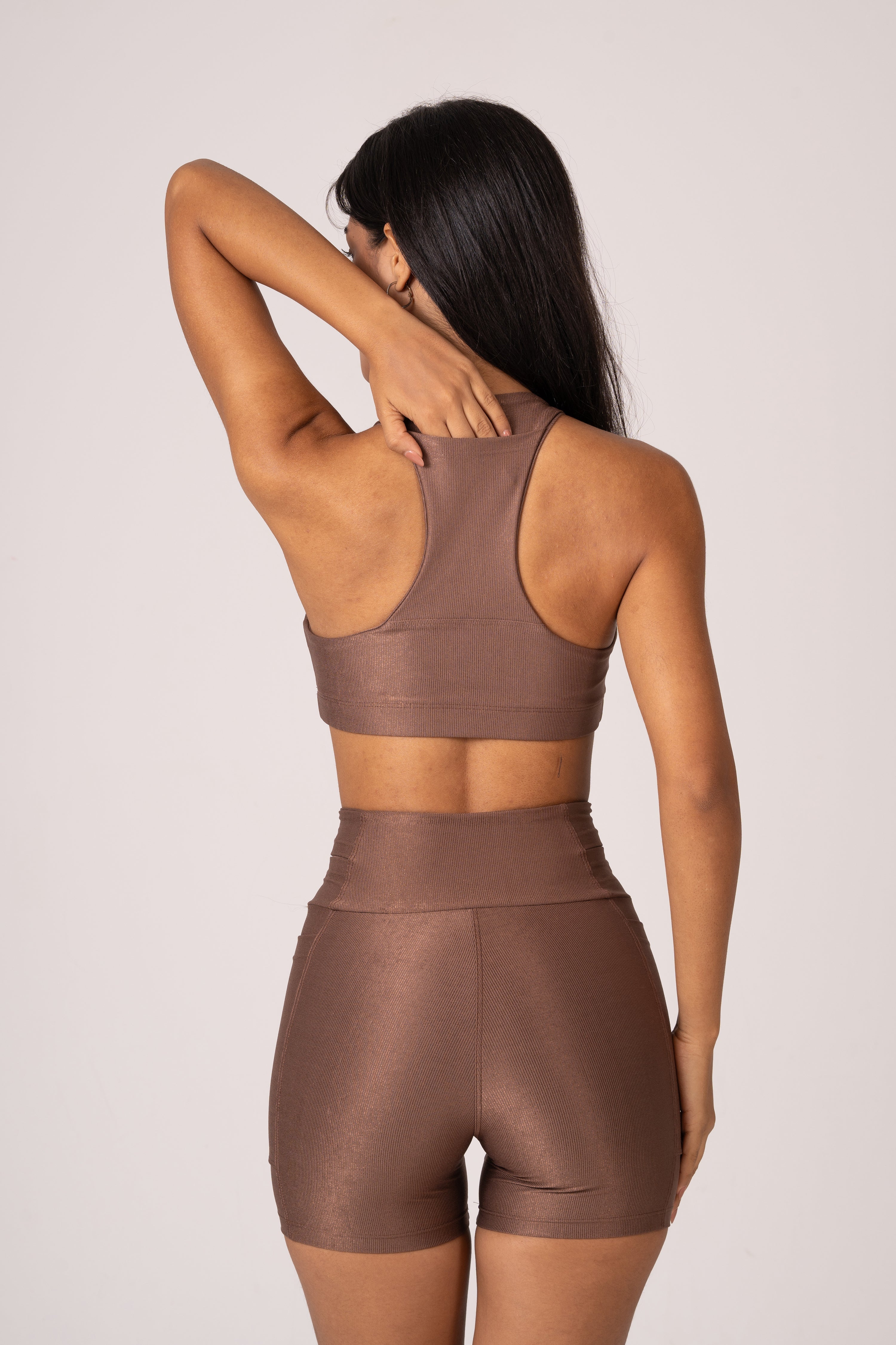 Conjunto Short e Top Runner Cacau