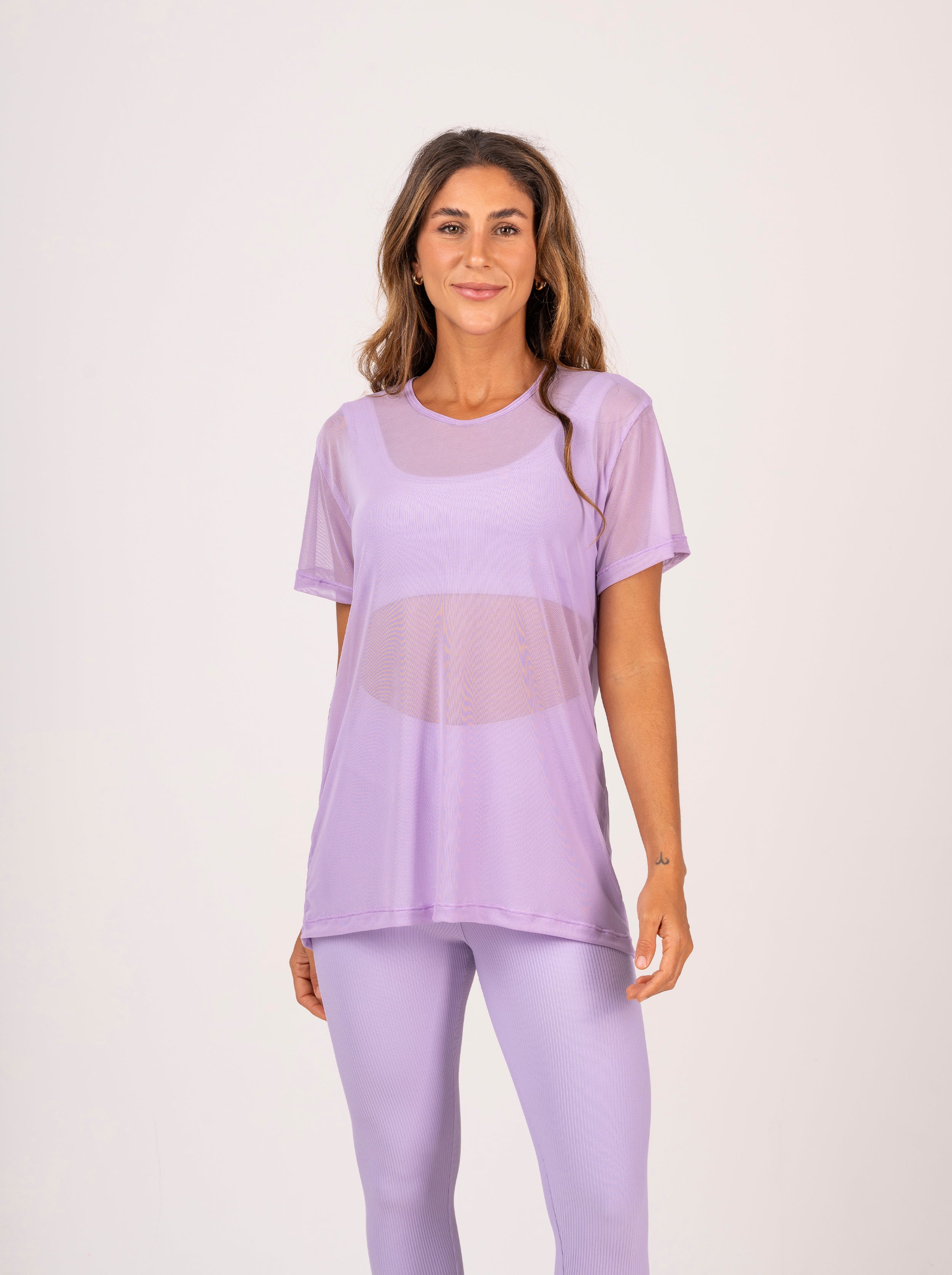 Blusa Tule Lilás