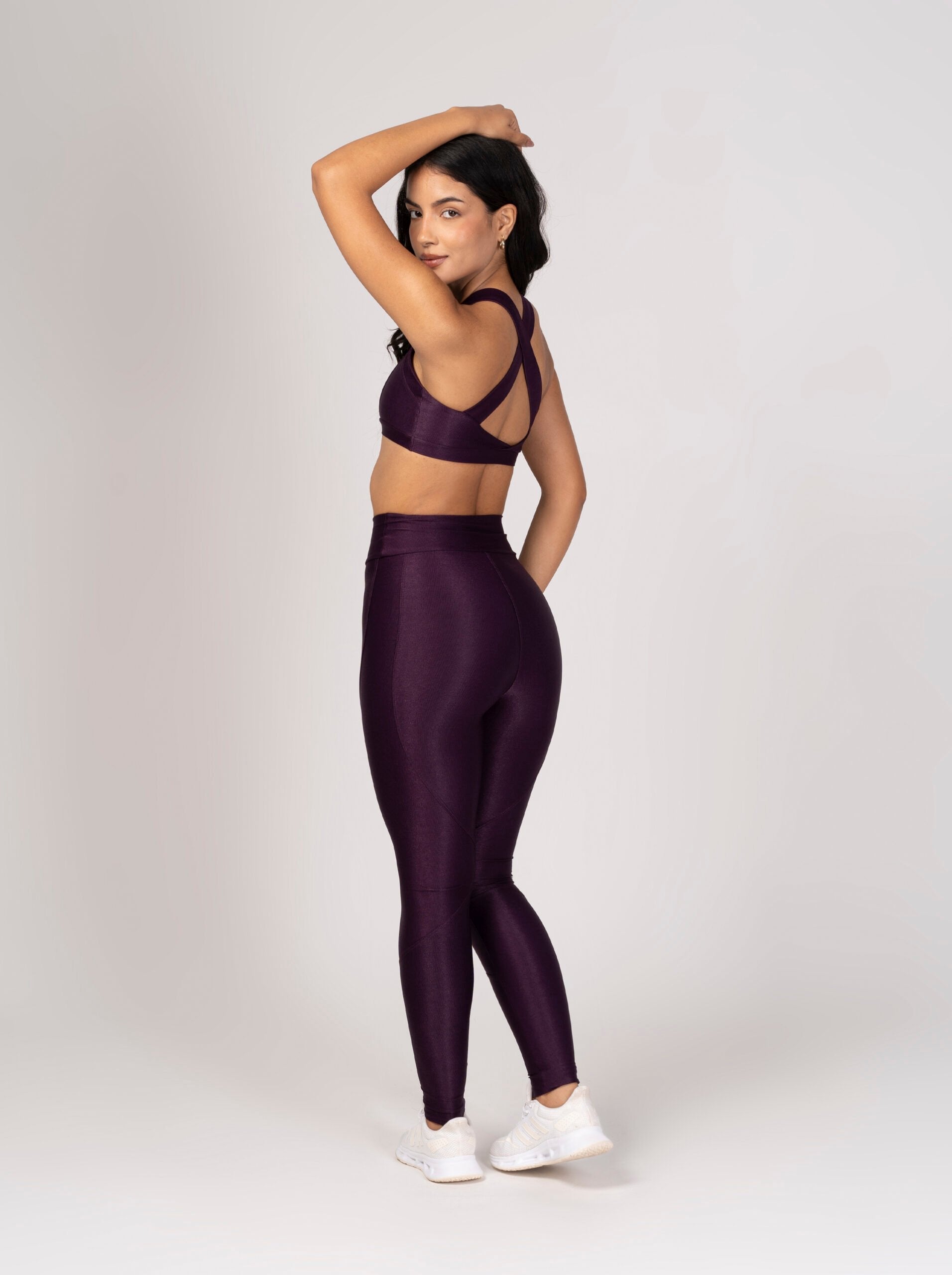 Conjunto Açaí Legging e Top Cruzado