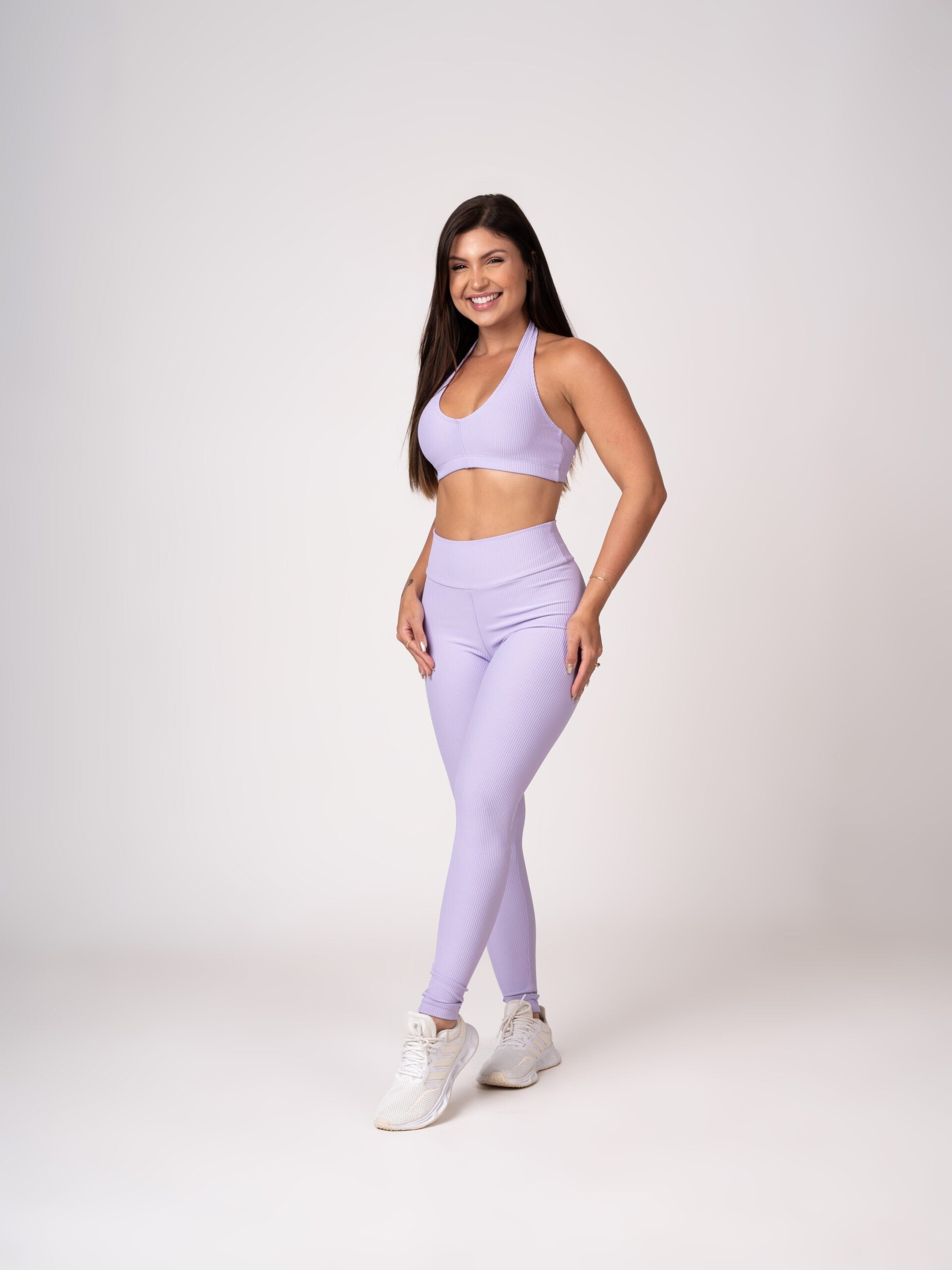 Conjunto Legging e Top Frente Única Lavanda