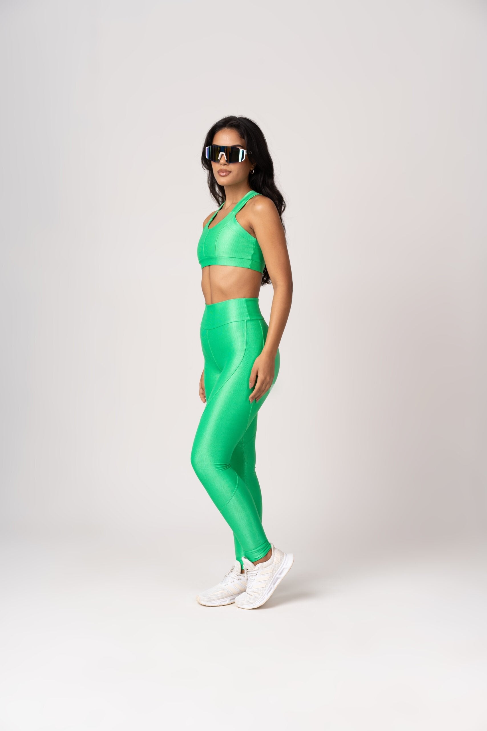 Conjunto Limão Legging e Top Cruzado